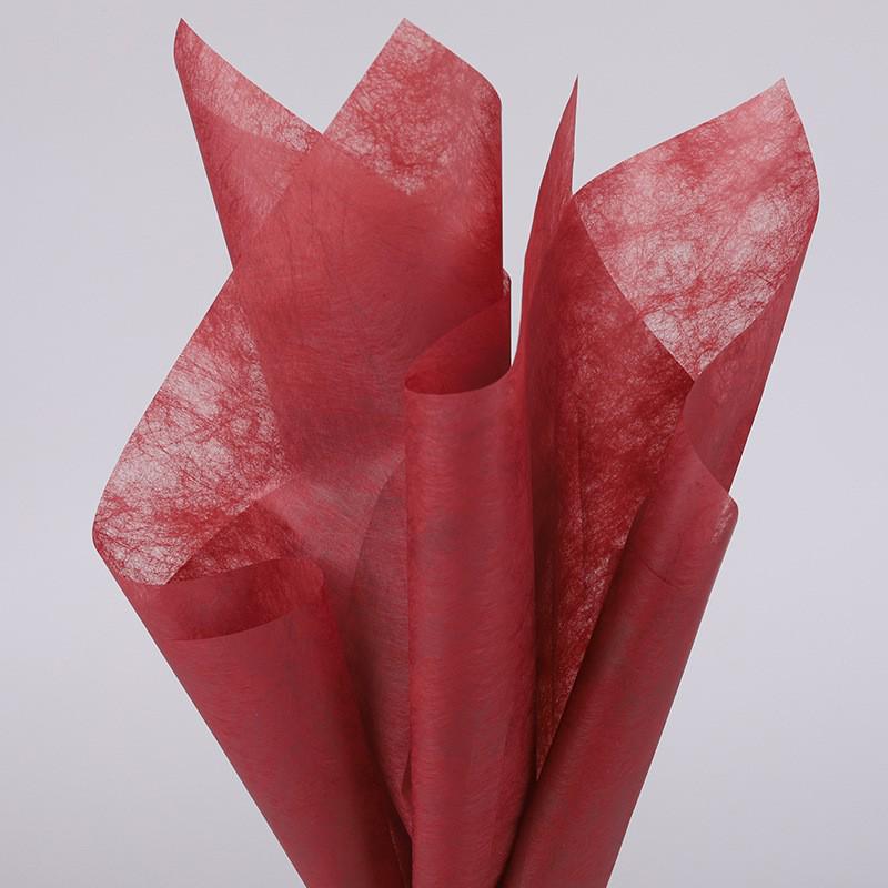 Carta da Bouquet Impermeabile Personalizzata - Materiale da Imballaggio per Fiori in Cotone a Tinta Unita