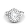 925 Sterling Silver 6mm Round Shape Moissanite Solitaire Ring for Women