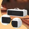 Desktop Electric Space Heater Fast Heating for Farmhouse Household Apartment White