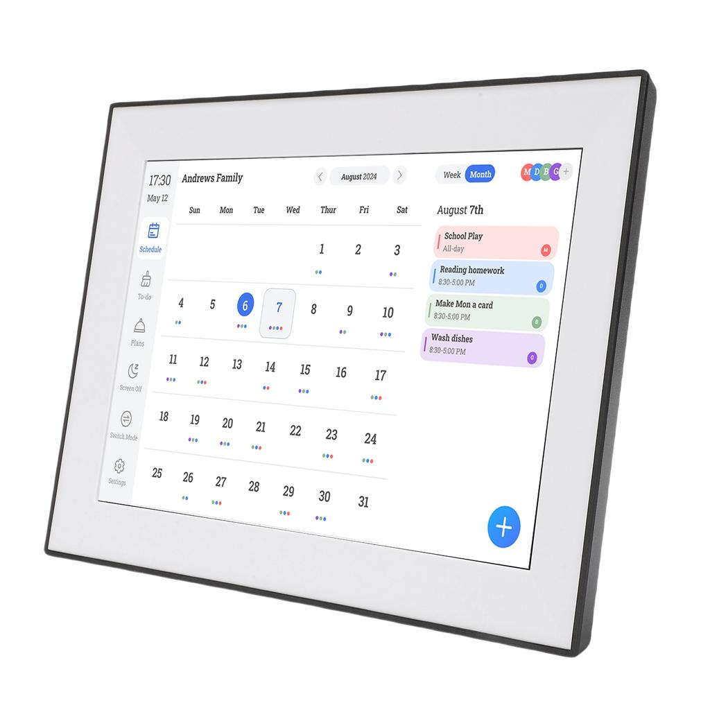 10.1 Inch Digital Calendar Wifi Smart Electronic Calendar Support Meal Daily Planning Photo Frame Function Art Gallery