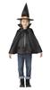 Clearstone Halloween Witch Cosplay Set for Kids, Unisex, Black
