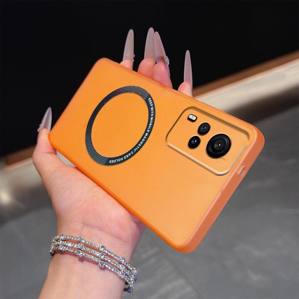 Magnetic Semi‑Transparent Matte Phone Case for Vivo Y53s 4G,Y51,Y31 2020 Soft TPU Shockproof Cover