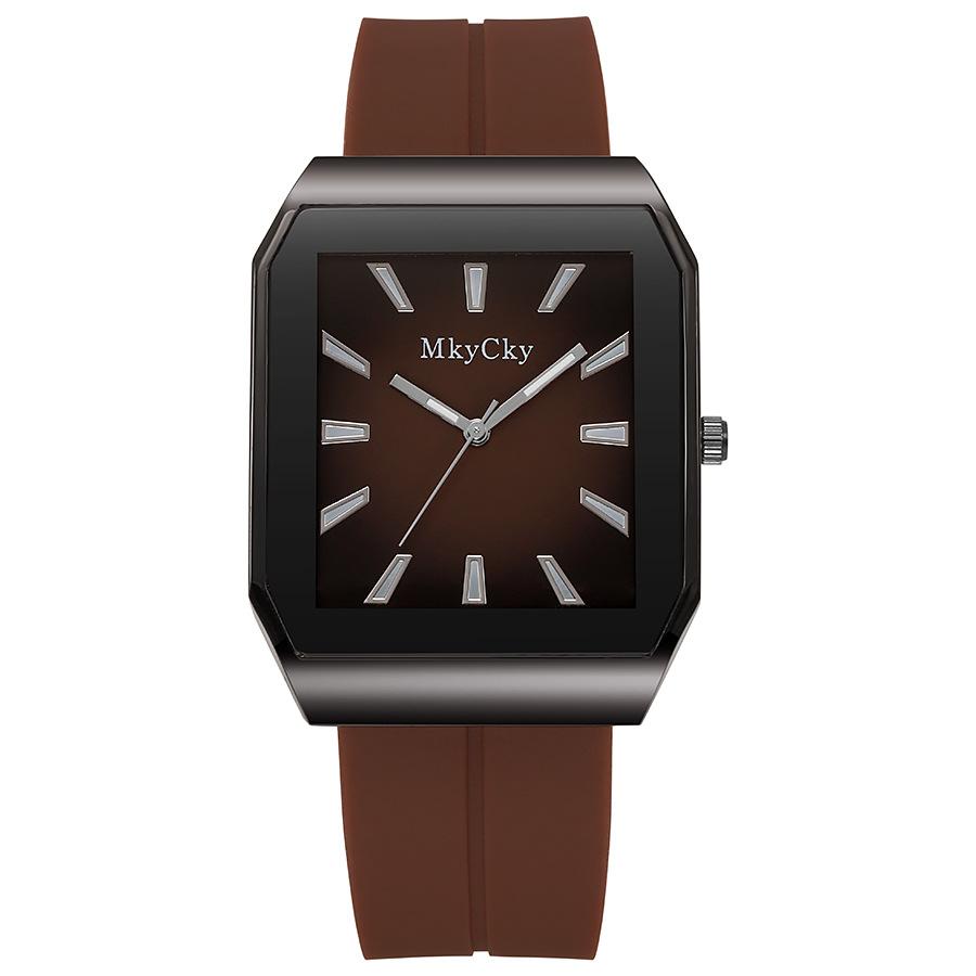 

Модні Ділові Чоловічі Кварцові Годинники Силіконовий Ремінець Водонепроникний Годинники з Календарем Для Чоловіків Montres Hommes кавовий