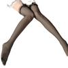 2023 Sexy Black High-Tube Bow Stockings - Cute Girl See-Through Long Fetish Design