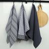 Reusable 100% Cotton Nordic Tea Towel Set Kitchen Napkin For Cooking