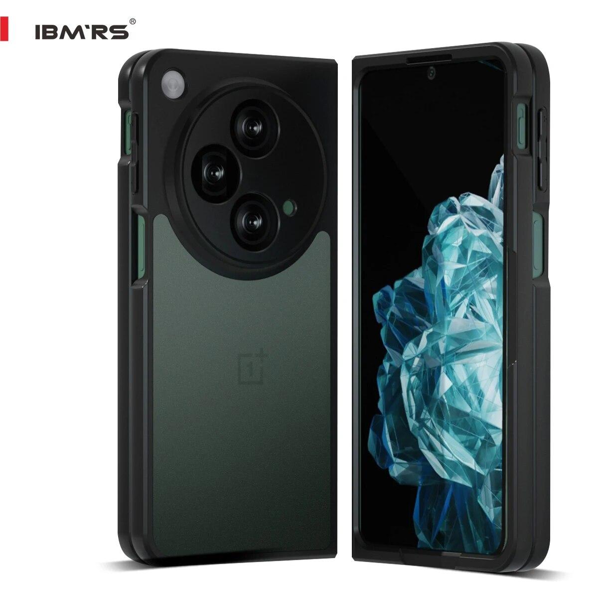 IBMRS для Oppo Find N3/OnePlus Открытый противоударный складной чехол, матовый прозрачный противоударный защитный чехол matte black матовый черный