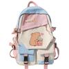 Kawaii Capybara Mochila, Girls Kids Back To School Book Bags, Women Patchwork Bagpack, Teenagers Schoolbags Student Backpack