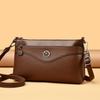 Lychee Pattern Soft Leather Messenger Bag Women's Shoulder Bag