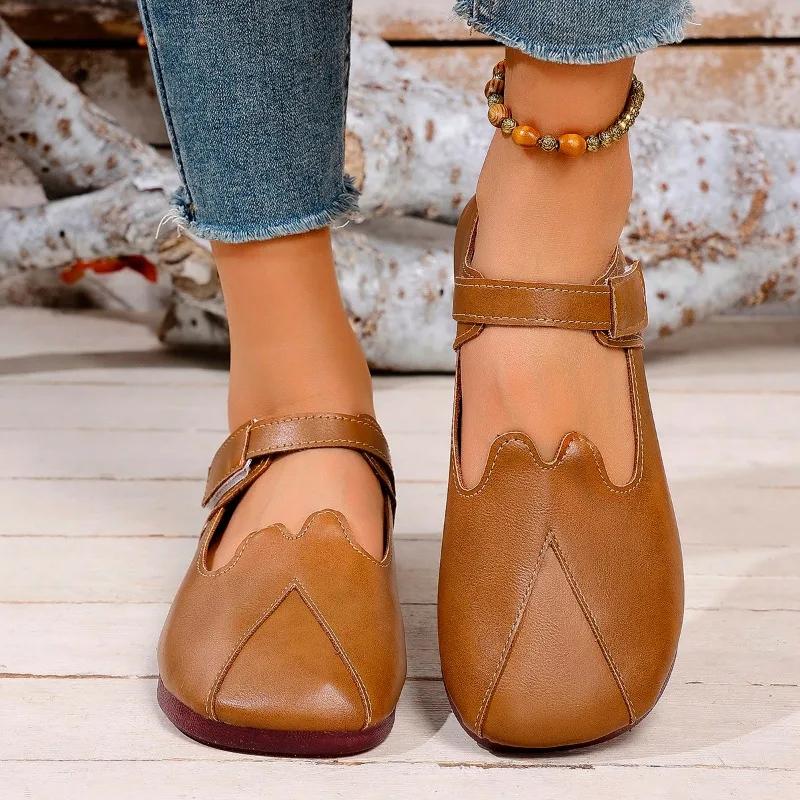 2025 Summer Hot Sale Round Toe Women's Soft Bottom Flats Classics Shallow Outdoor Flats for Women Daily Plus Size Shoes Zapatos