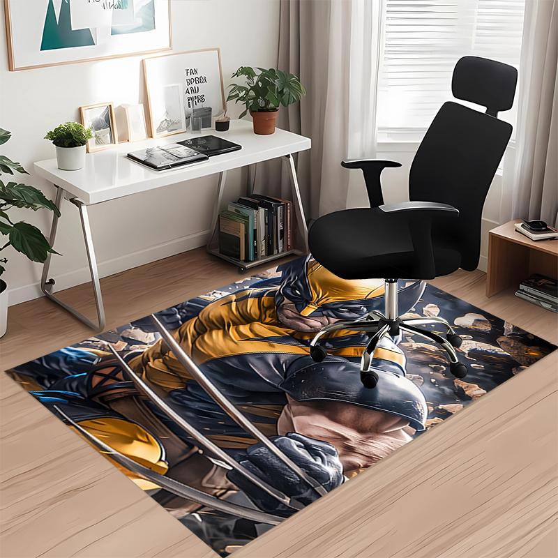 Wolverine Printed Carpet, for Office Chair Living Room Bedroom Kitchen Room Decor Gifts.