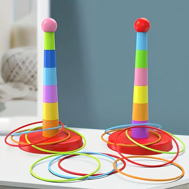Fun Learning Tower - Interactive Parent Child Puzzle Games, Indoor/Outdoor Ring Throwing Games, Children'S Cognitive Development