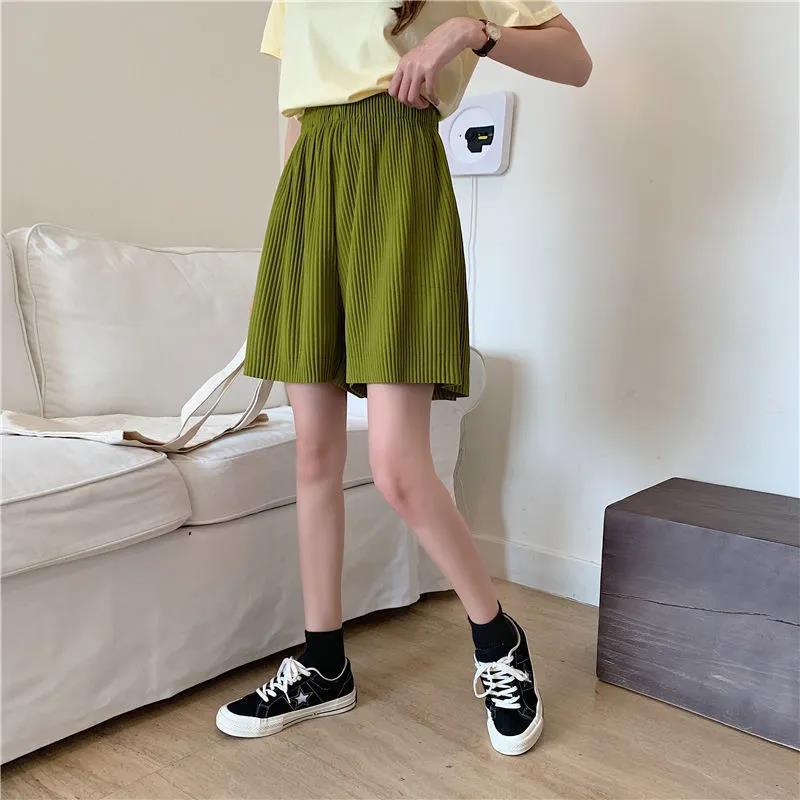 Sports Shorts Female Summer High Waist Student Loose Slimming Wide-leg Pants Women Loose Casual Five-point Pants