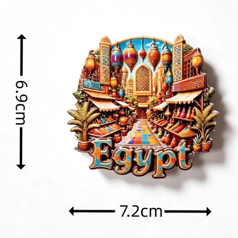 Egypt 3D Fridge Magnets Stickers Tourism Souvenir Refrigerator Magnets Sticker Home Kitchen Decor