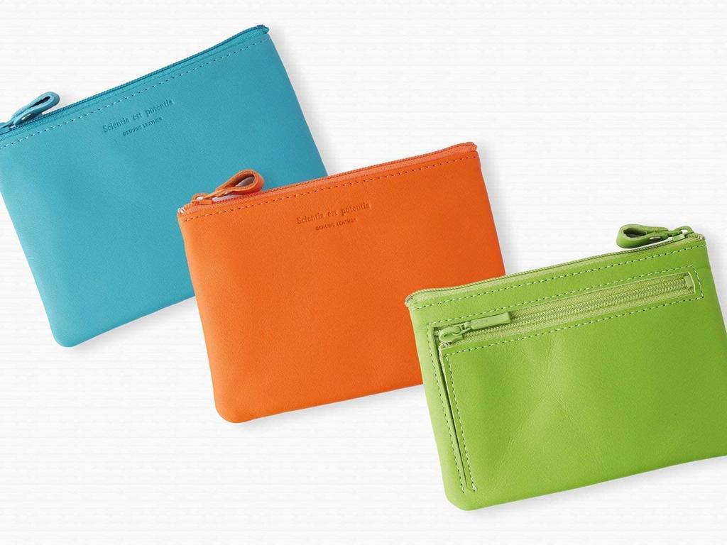 Noir OP Baby Pink Accessory Key Genuine Colorful Leather SLIP-ON Pouch, (NSL-2812BPK), Case, Case, Leather,