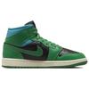 Sneakers da donna Air Jordan 1 Mid Lucky Green Aquatone Nere BQ6472-033