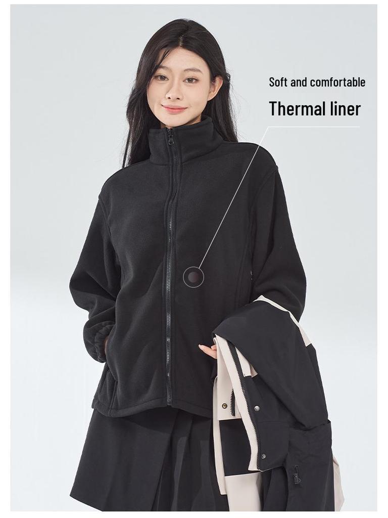 Męski i Damski Zestaw Kurtki 3 w 1 Wodoodpornej, Wiatroodpornej, Izolowanej