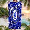 Chelsea FC Beach Towel Soft Microfiber Summer Towel Quick Dry Absorbent Towel for Beach Swimming Pool Travel