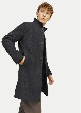 Пальто Jack & Jones Jprblawilson Wool Coat Sn (12259449) черный структура