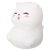 Silicone Night Lamp Cute Cat Tap Control Adjustable Color Rechargeable Soft Night Light for Bedroom Closed Eyes