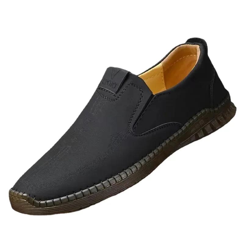 Men Casual Leather Shoes Men Fashion Leather Genuine High Quality Loafers Luxury Brand Comfortable Men Casual Driving Shoes