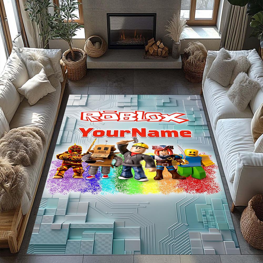 Roblox 103 Customize Your Name Floor Mat Suitable for Decorate room Kitchen Foyer Entryway Antislip Carpet Office home decor Spiritual Gift