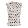 Europe and the United States hot summer new women's clothing versatile animal polka dot printing waist sleeveless short vest