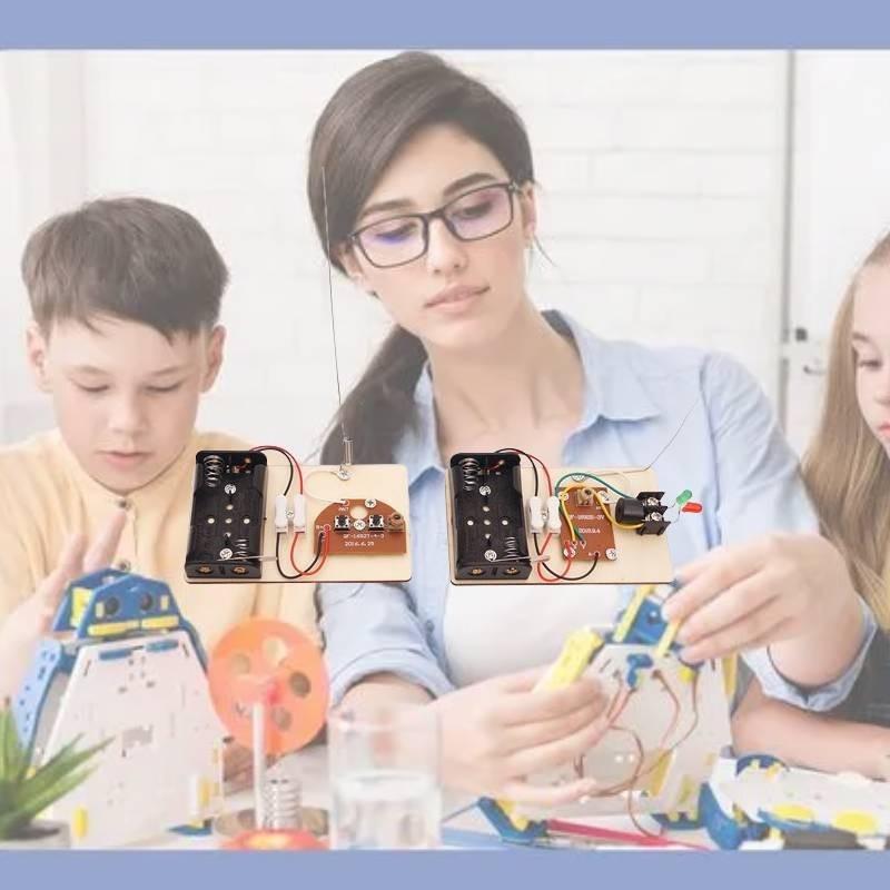 Stamm DIY Telegrafenmaschine Lernmodell für Kinder Holzmaterial Anpassbar