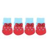 4Pcs/set Pet Dog Socks Anti-Slip Knitted Small Dogs Thick Warm Paw Protector Cute Puppy Cat Indoor Wear Boot Dog Socks