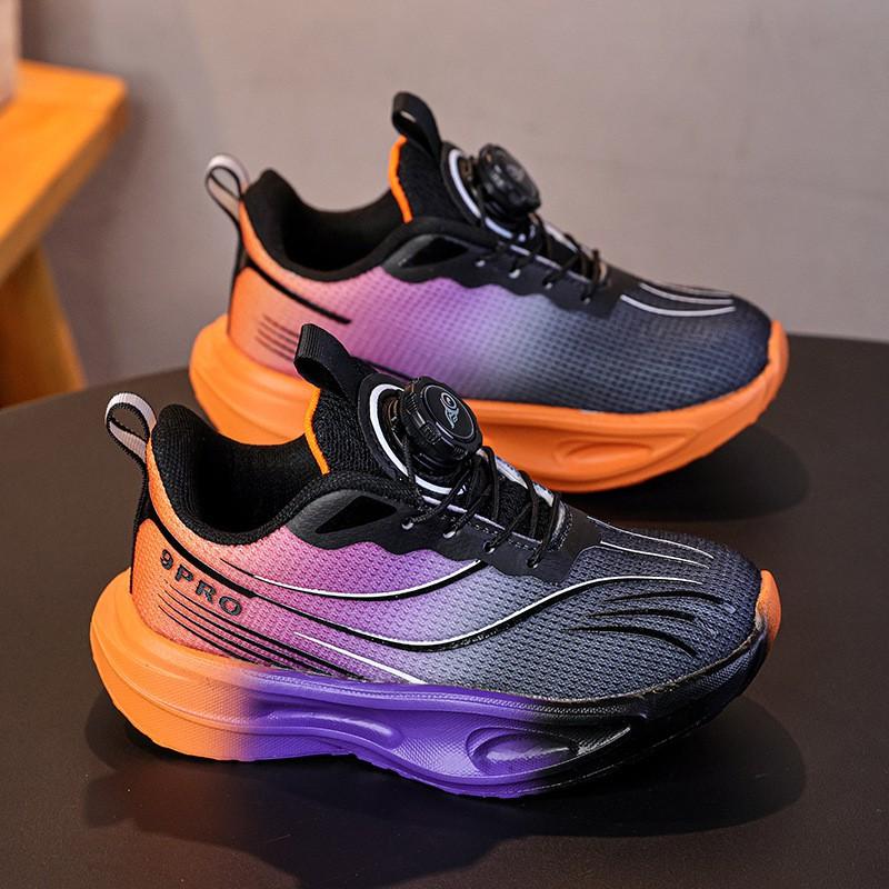 Youth Style Shoes Boys Breathable Running Shoes Kids Lightweight Anti-Slip Sports Sneakers Outdoor Indoor Use