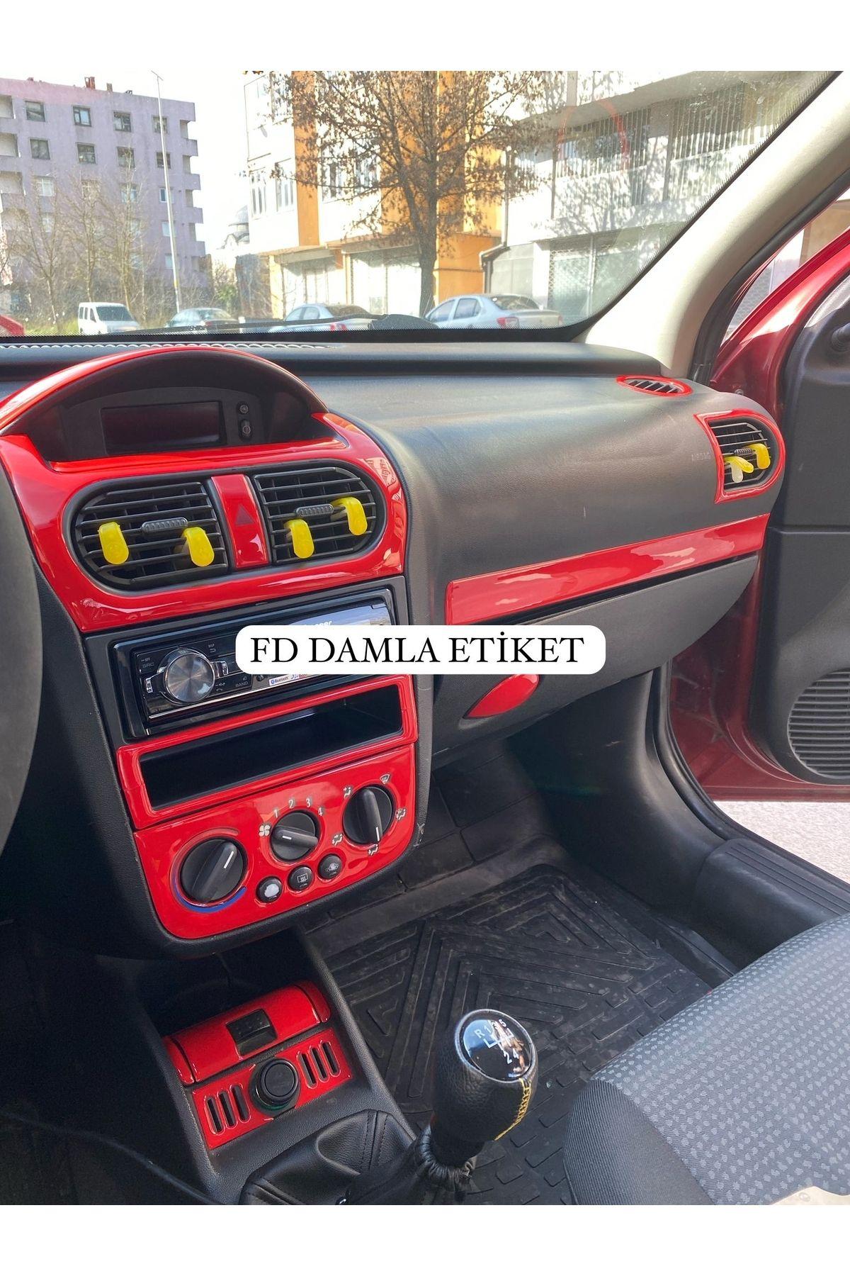 

Opel Corsa C Combo Full Set Torpido, Konsol, Trim, Göğüs Kaplama Set Kırmızı Özel Renk Özel Dizayn