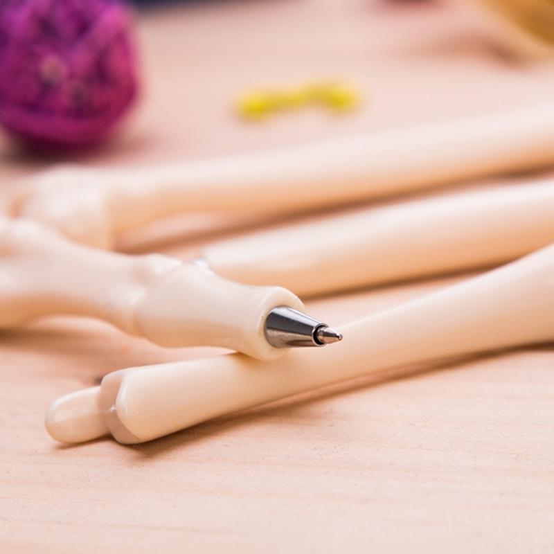Novelty Bone Shape Ballpoint Pen Refill Writing Ball Pens School Office Stationery Gifts Supplies for Student Gifts