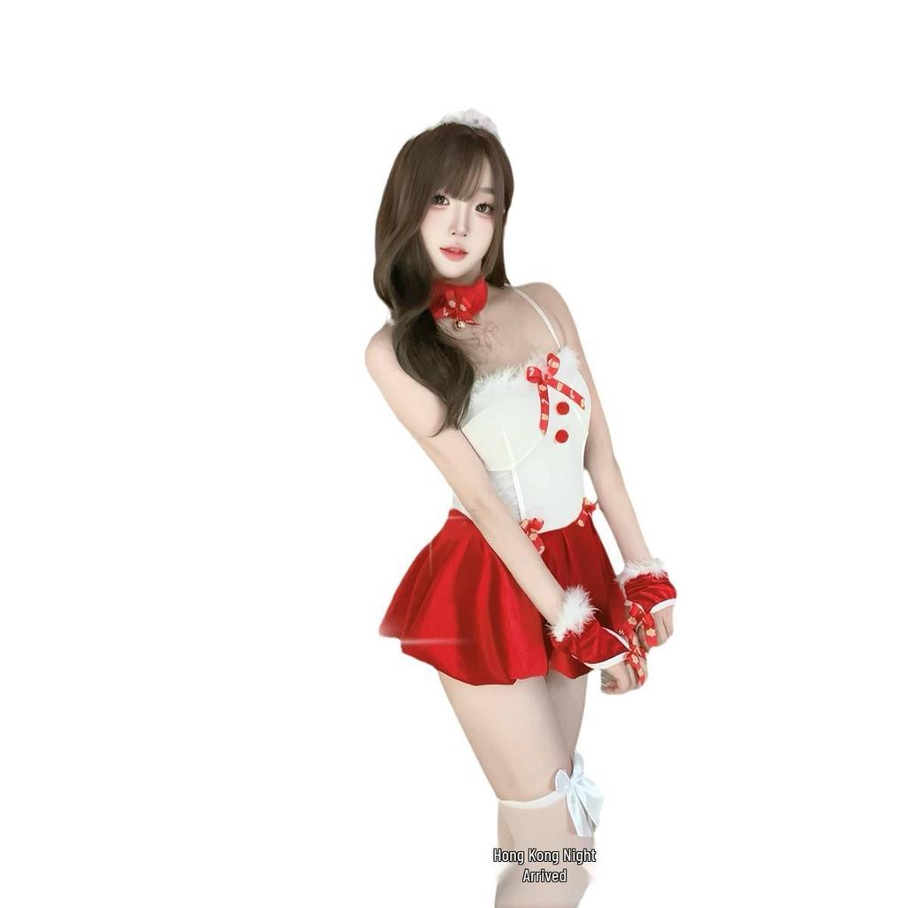 Festive Bunny Girl Lingerie Christmas Costume