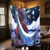 Inuyasha Plush Blanket Soft Comfortable All Seasons blanket Sofa Office Naps blanket Outdoor Travel throw Perfect Gift