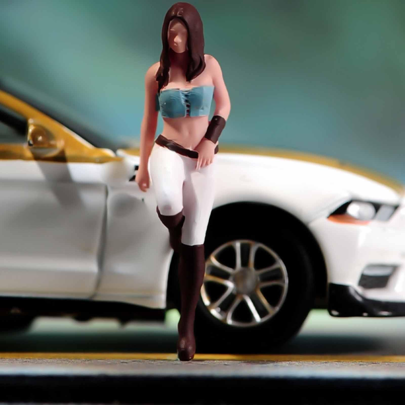 

Миниатюрные фигурки Модель Диорама Женская фигурка Коллекция Раскрашенные Крошечные Люди для DIY Сцены 1 64