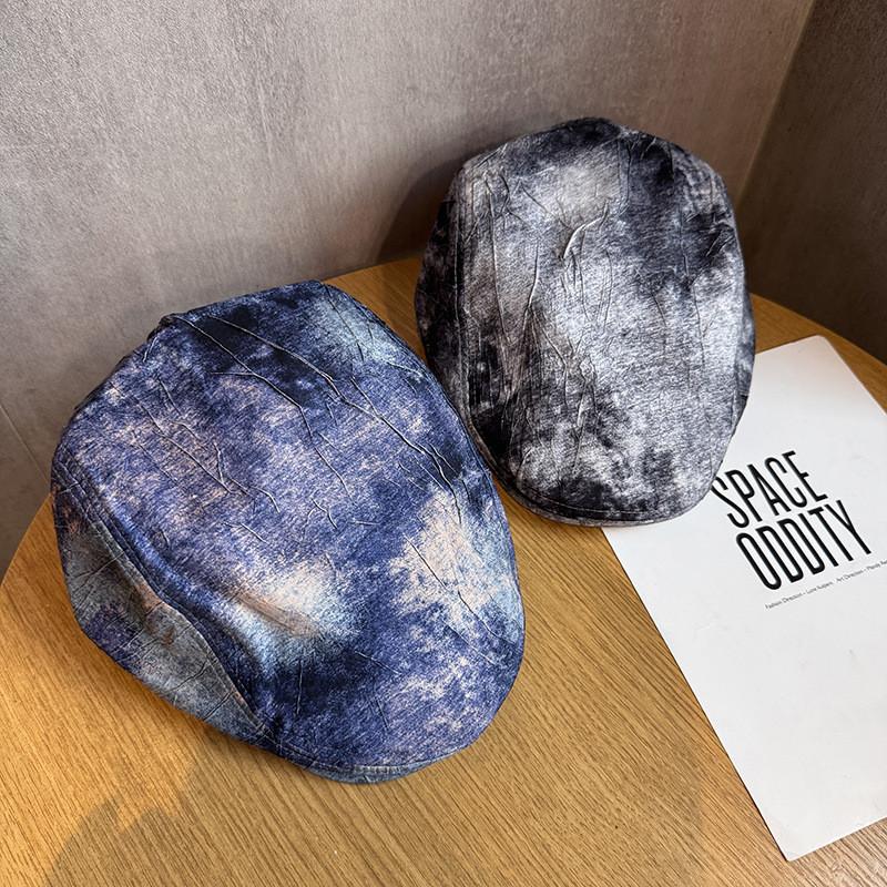 Retro Japanese Style Cap With Breathable Cotton Blend For Summer Casual Wear