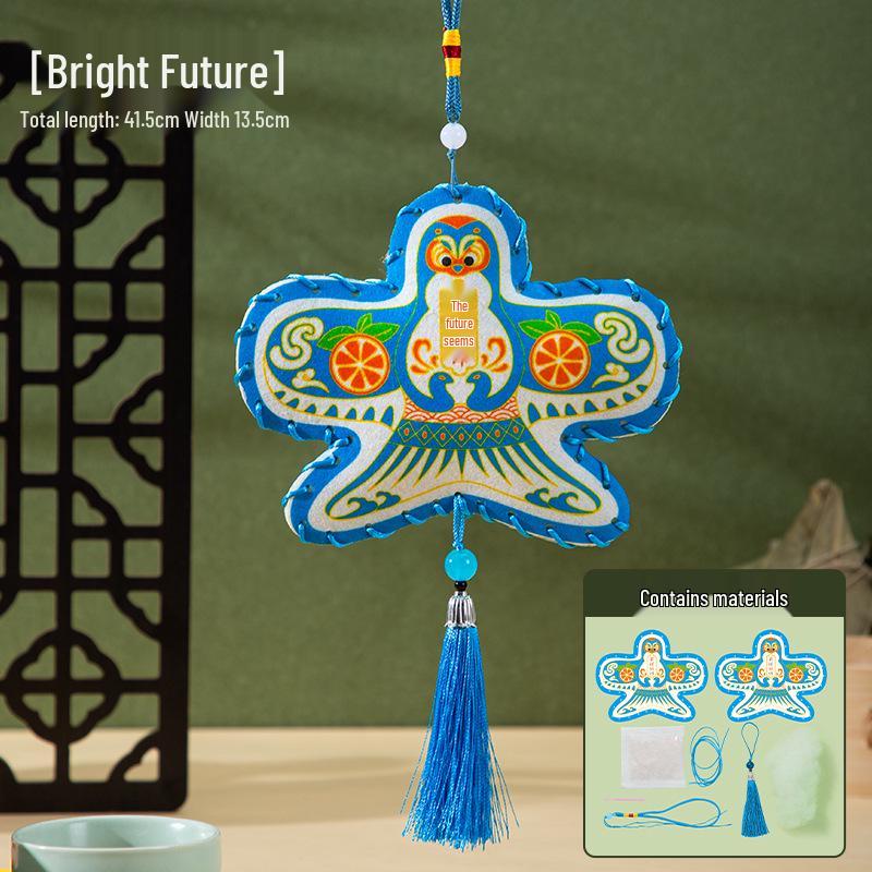 Ancient Style Dragon Boat Festival Tassel Embroidered Kite Pendant Ornament