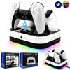 For PS5 Controller Dual Charging Base RGB Fast Charging Station for PS5 Dual Wireless Gamepad Handle Charger Stand