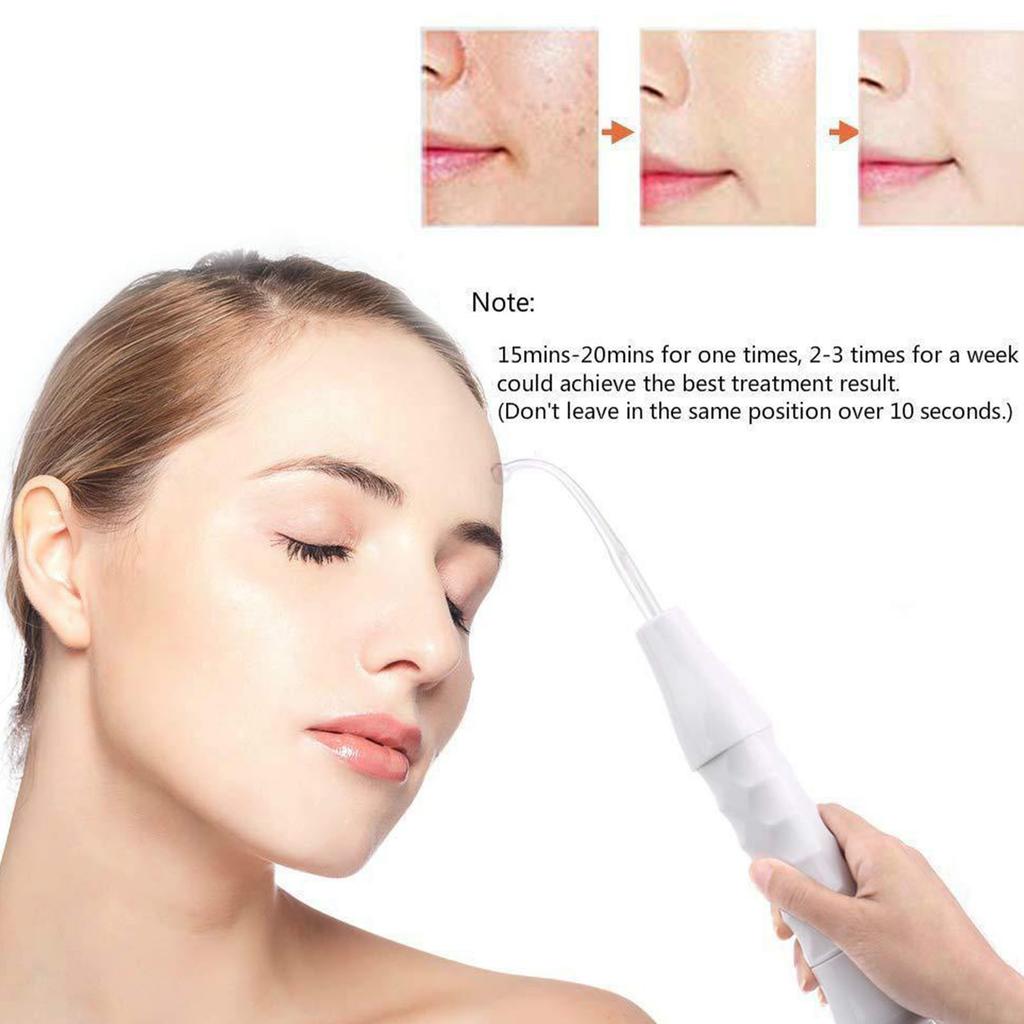 Skin Therapy Wand High Frequency 4PCS Comb Tube Mite Removal Acne Treatment Facial Machine for Facial Care
