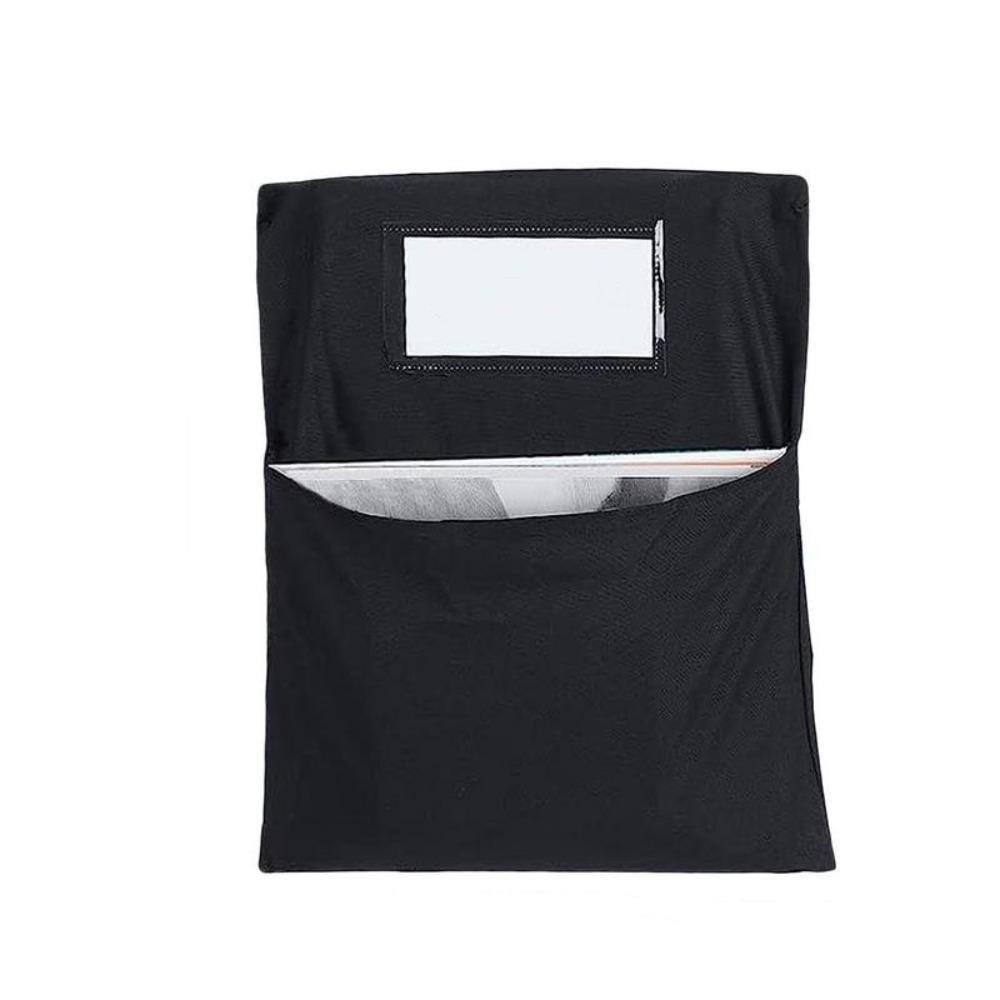 

С визитницей, карманом для хранения стула, подвесной сумкой, органайзером для стула, школьными принадлежностями Black