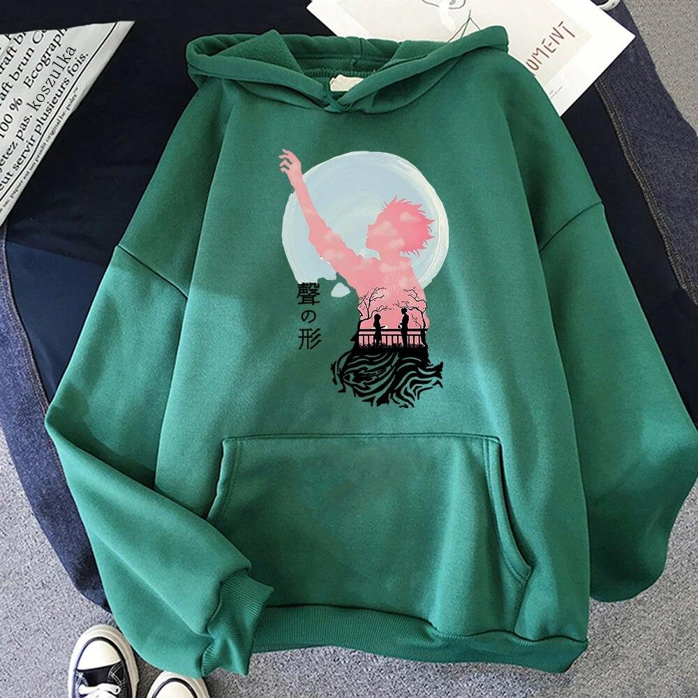 Anime A Silent Voice Hoodies Spring/Autumn Women/men Sweatshirt Koe No Katachi Hoodie Kawaii Clothing Unisex Sudaderas Warm Tops Unisex