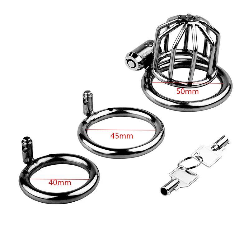 MoDi Men's Metal Chastity Lock Bound To Prevent Cheating Penis Cage Wear It Outside Cock Cage Chastity Device for Men Adult Supplies