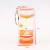 Dynamic Liquid Timers Key Chain Colorful Motion Bubbler Hourglass Keyring Bag Charm Decor