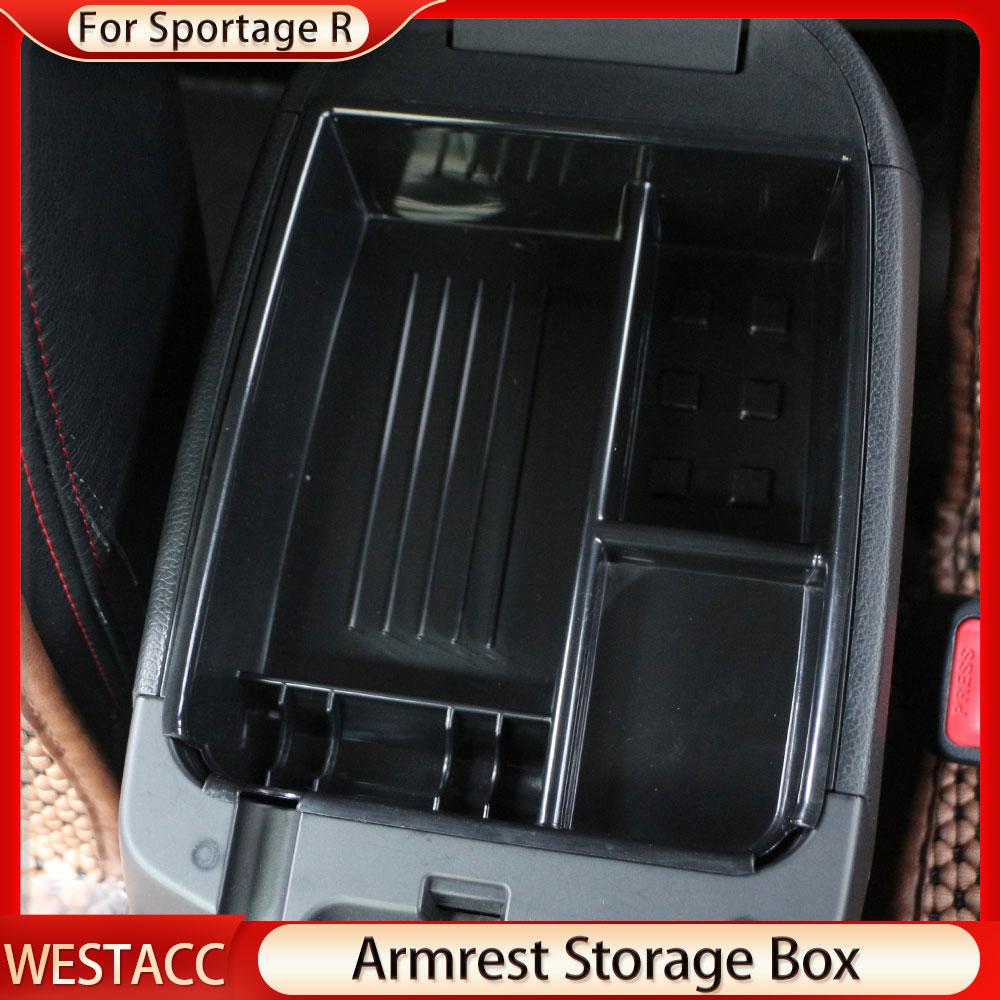 Car Central  Armrest Storage Box for Kia Sportage R LHD 2011 - 2015 Remoulded Glove Box Case Container Organizer
