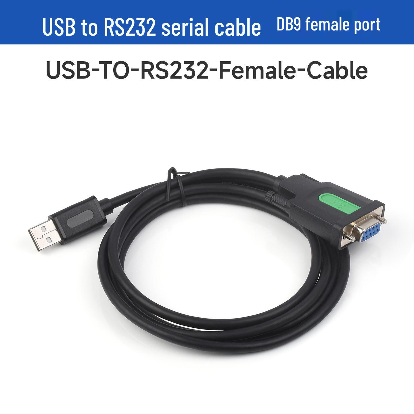 Industrial USB to RS232 Serial Cable, Type A to DB9, FT232RL Chip
