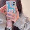 Laser 3D Love Heart Phone Case for iPhone 15 Promax- Soft Silicone Drop-Resistant iPhone Cover for Apple iPhone 15/14/13/12/11/xr/xs for Lady Girl