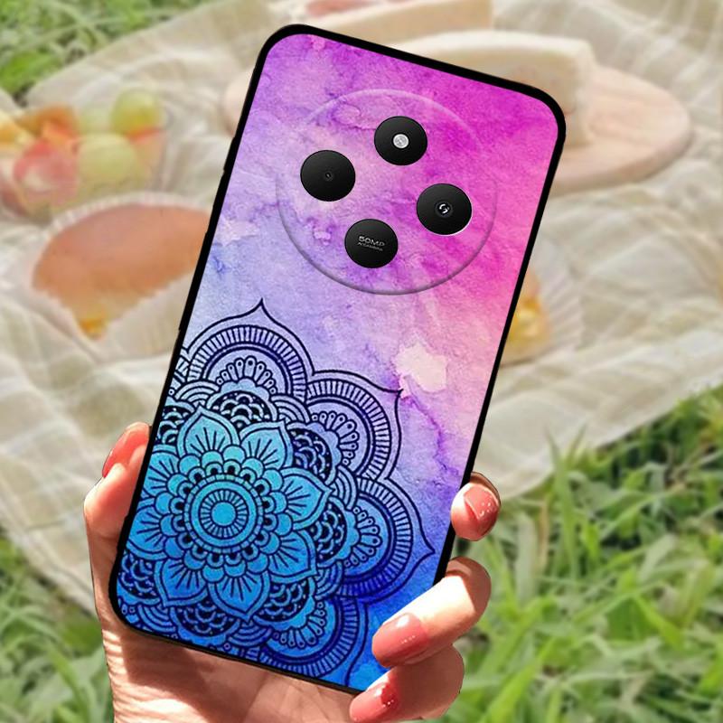Pouzdro pro Xiaomi POCO C75 4G Redmi 14R 5G Redmi A3 Pro 4G Redmi A4 5G Pouzdra Měkký nárazník Nárazuvzdorné Ochranný Kryt Černá Taška na Telefon