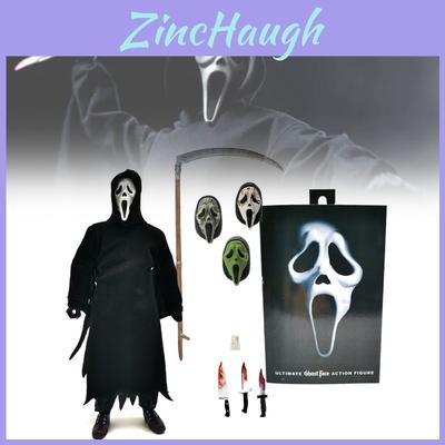 Neca Scream Ghostface Killer Edición Deluxe Figura de Acción Modelo Coleccionable de 7 Pulgadas