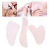3Pcs Natural Rose Quartz Scraping Plate Board Set Body Massage Plate Scraping Massage Tool