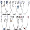 Original Copper Safety Chain Star Moon Sun Heart Bowknot Silicone Clip Charm Fit Original Bracelet Diy Jewelry Gift