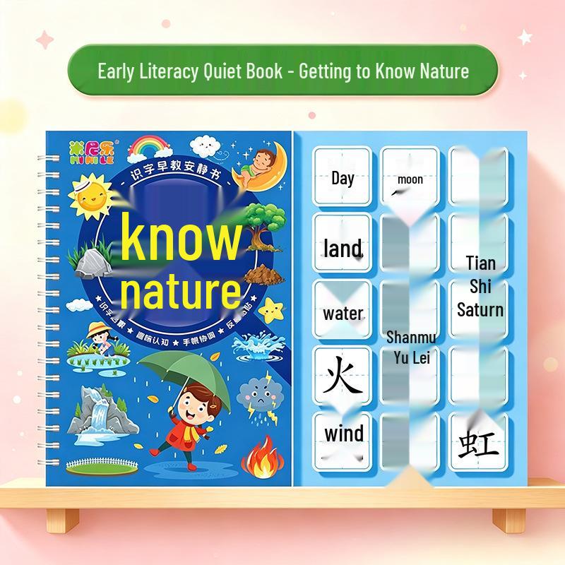 Early Education Quiet Book & Baby Literacy Cards - Children's Educational Toy